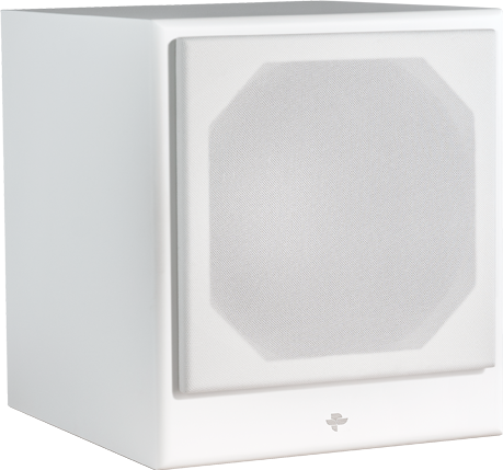 KIN By Totem Powered Subwoofer in Satin White - Kin Sub 8 (SW)