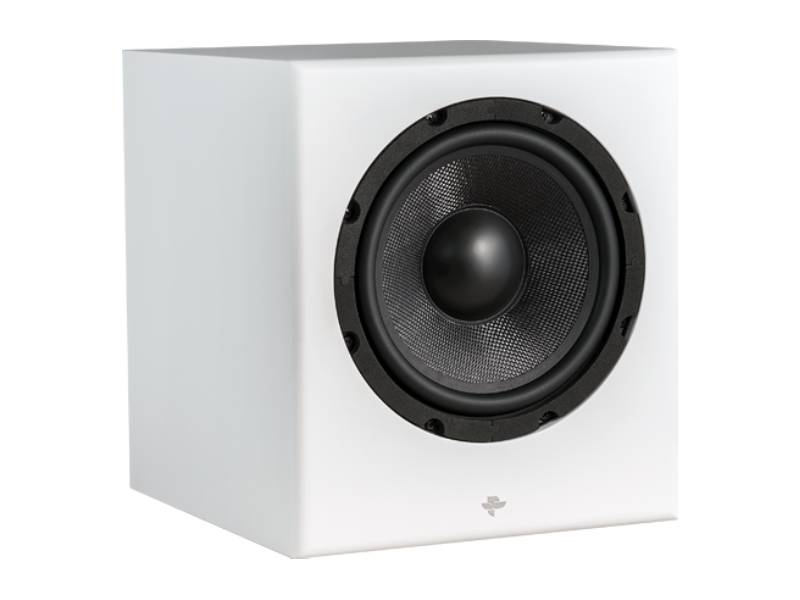 KIN By Totem Powered Subwoofer in Satin White - Kin Sub 8 (SW)