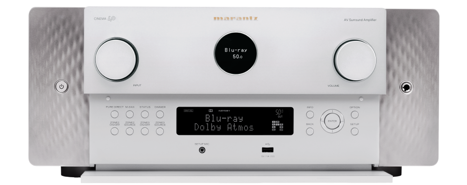 Marantz 9.5 Channel AV Receiver with 125 Watts Per Channel in Silver Gold - Cinema 40 (SG)