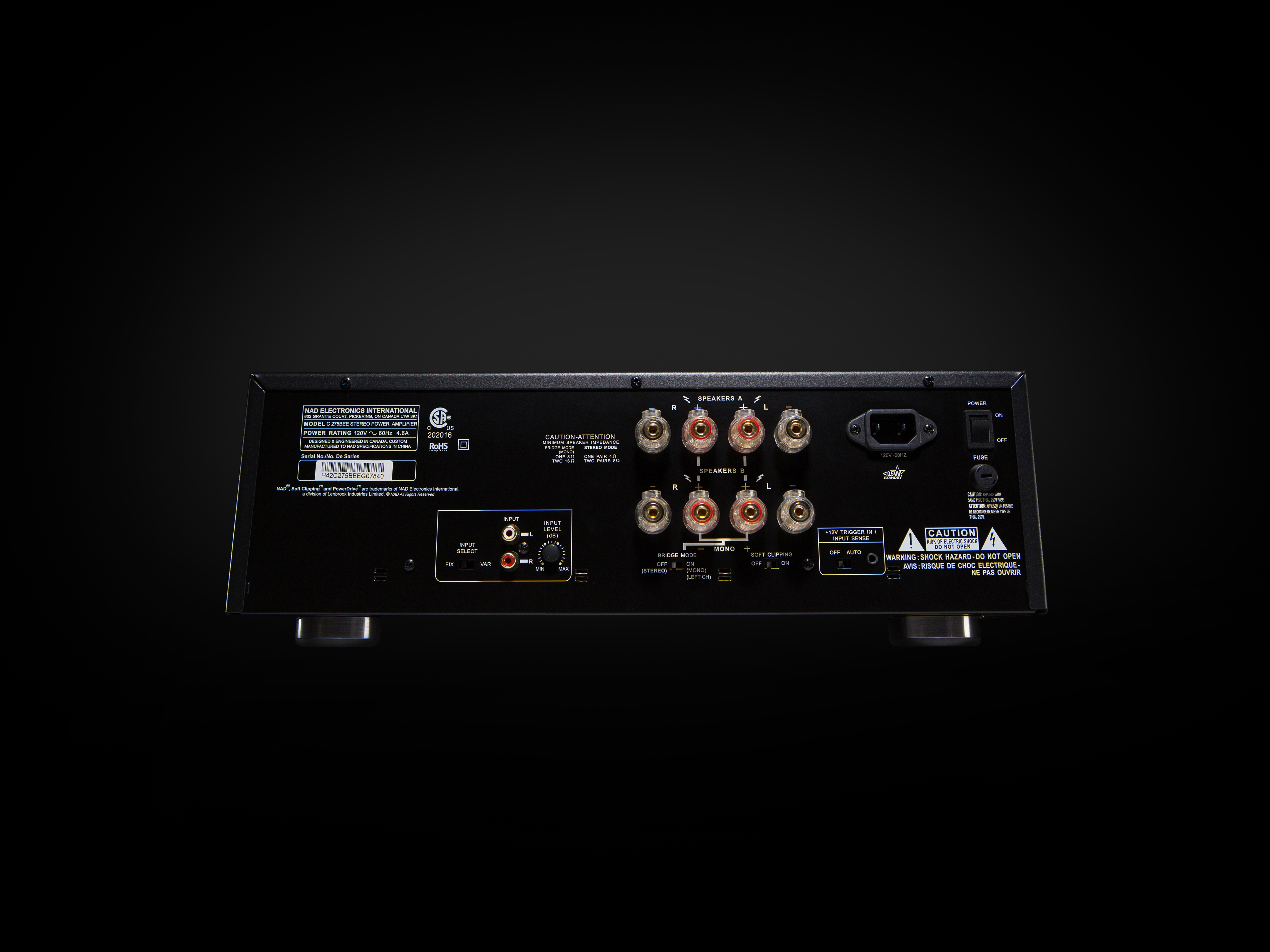 NAD Stereo Power Amplifier - C 275BEE