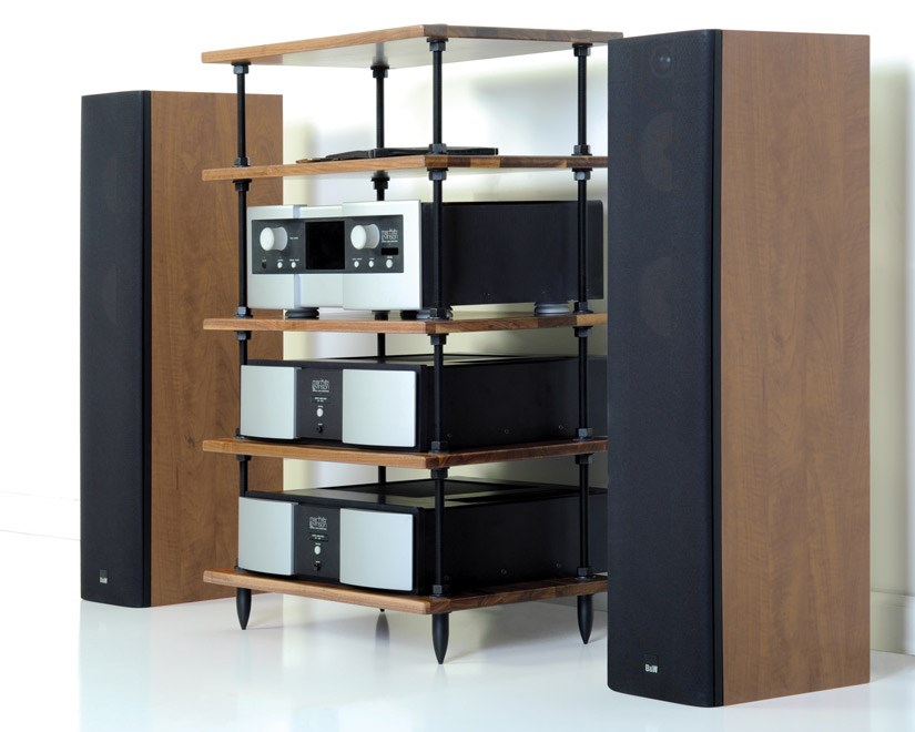 Salamander Archetype 5.0 Audio Stand In Natural Walnut - A5/W