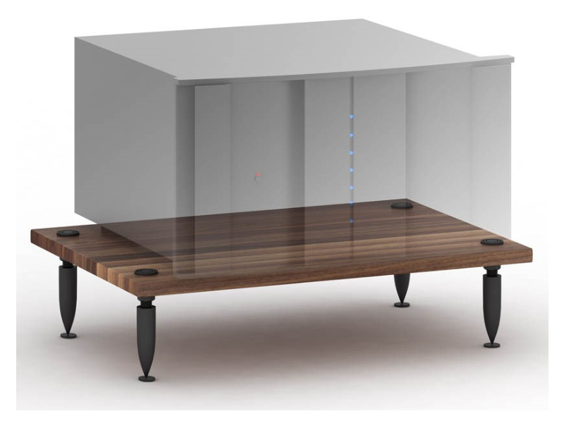 Salamander Archetype Amplifier Stand In Natural Walnut - AMP/W