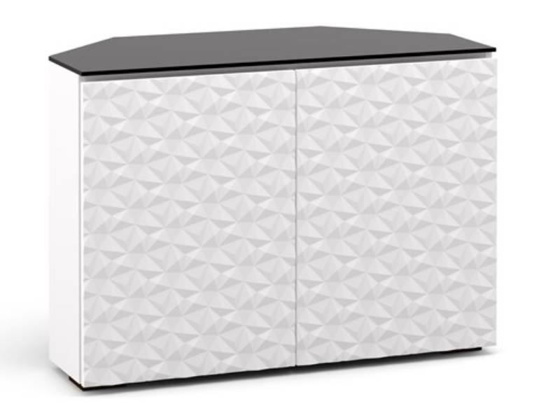 Salamander Milan 323 CR Chameleon Collection Corner Twin-Width AV Cabinet - C/ML323CR/WH/BK