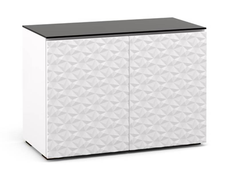 Salamander Milan 323 Chameleon Collection Twin-Width AV Cabinet - C/ML323/WH/BK