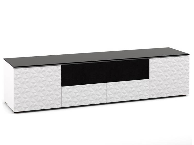 Salamander Milan 245 Chameleon Collection Quad-Width AV Cabinet with Center Speaker Opening - C/ML245/WH/BK