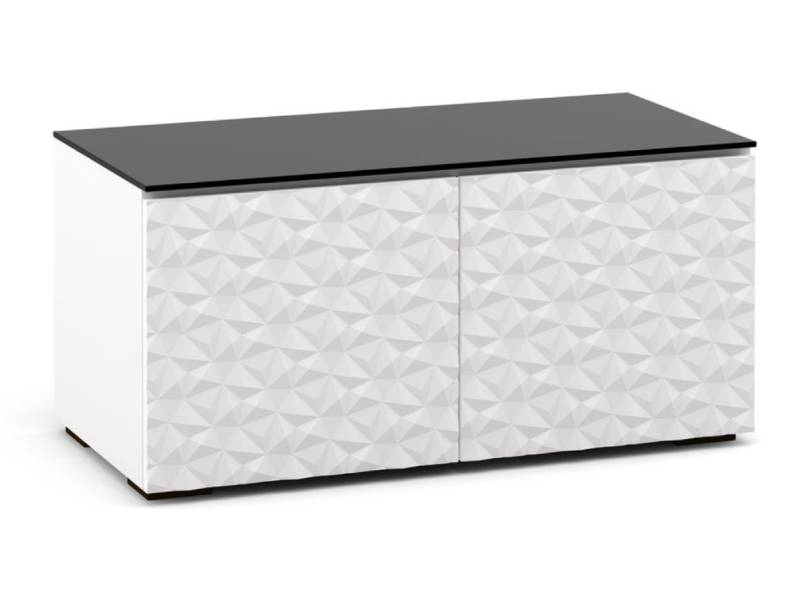Salamander Milan 221 Chameleon Collection Twin-Width AV Cabinet - C/ML221/WH/BK