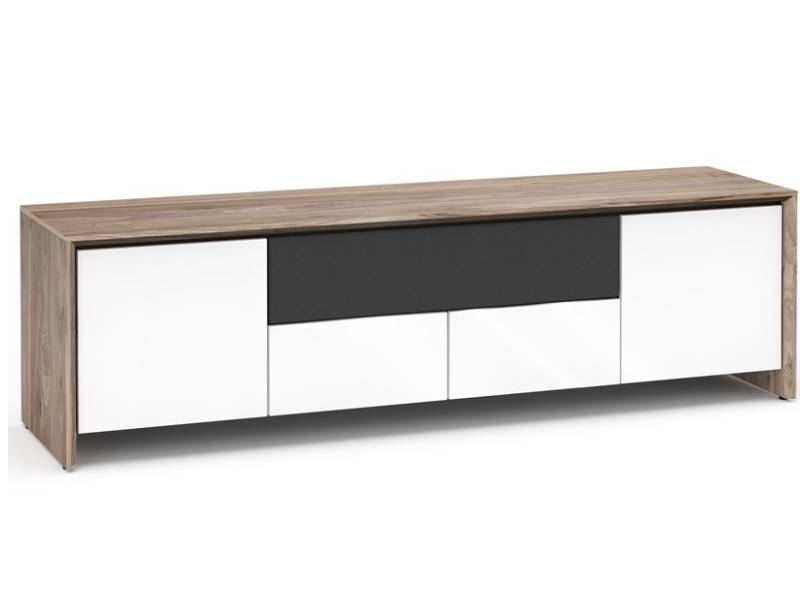 Salamander Barcelona 245 Chameleon Collection Quad-Width AV Cabinet with Center Speaker Opening - C/BA245/NW/GW