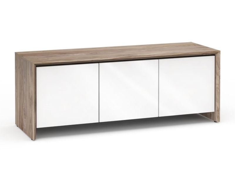 Salamander Barcelona 237 Chameleon Collection Triple-Width AV Cabinet With White Gloss Doors - C/BA237/NW/GW