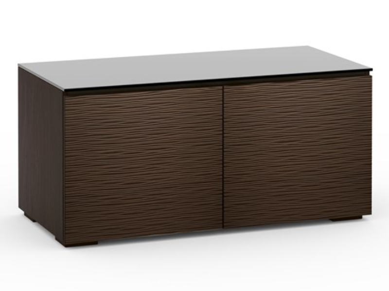 Salamander Berlin 221 Chameleon Collection Twin-Width AV Cabinet In Textured Wenge - C/BL221/WE