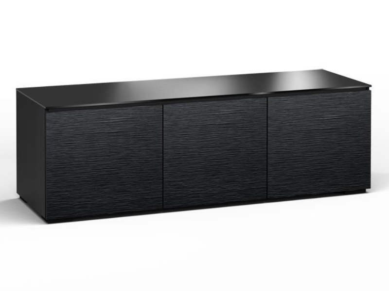 Salamander Chicago 237 Chameleon Collection Triple-Width AV Cabinet With Top Tempered Glass - C/CH237/BO
