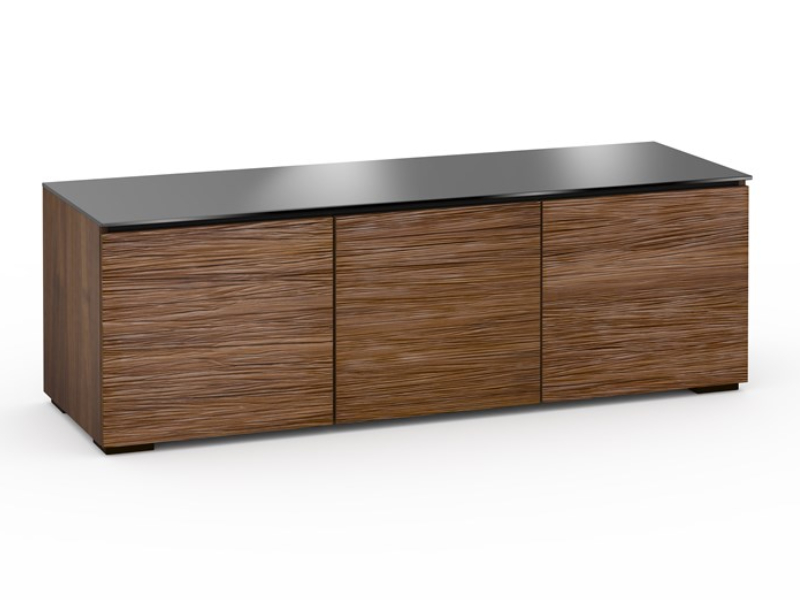 Salamander Denver 237 Chameleon Collection Triple-Width AV Cabinet In Textured Medium Walnut - C/DV237/MW