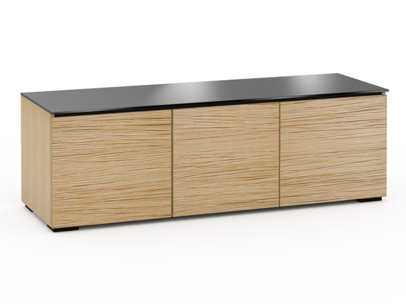 Salamander Denver 237 Chameleon Collection Triple-Width AV Cabinet In Textured Natural Oak - C/DV237/NO