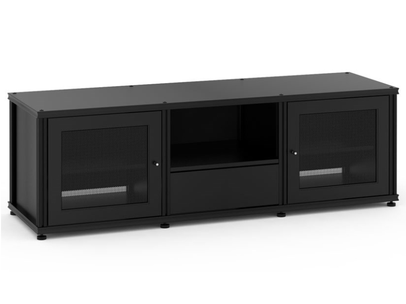 Salamander Synergy Model 236 Triple-Width AV Cabinet With Black Posts - SB236B/B