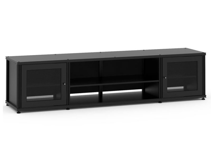Salamander Synergy Model 248 Quad-Width AV Cabinet With Black Posts - SB248B/B