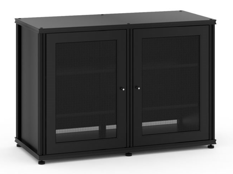 Salamander Synergy Model 323 Twin-Width AV Cabinet With Black Posts - SB323B/B