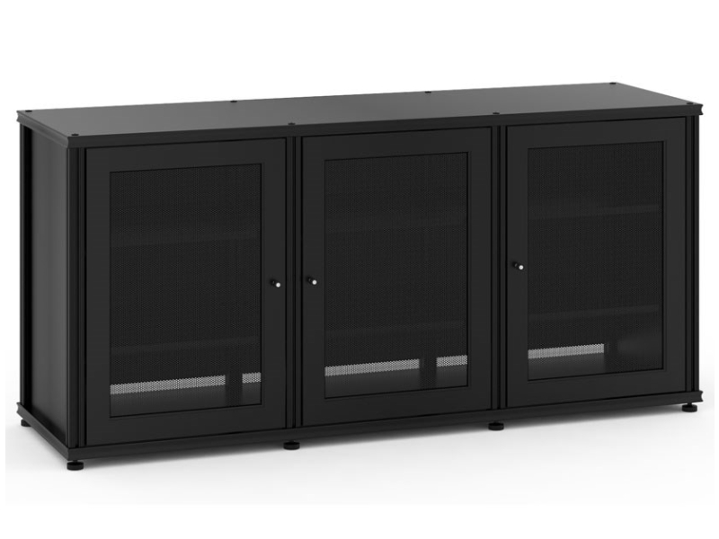 Salamander Synergy Model 337 Triple-Width AV Cabinet With Black Posts - SB337B/B