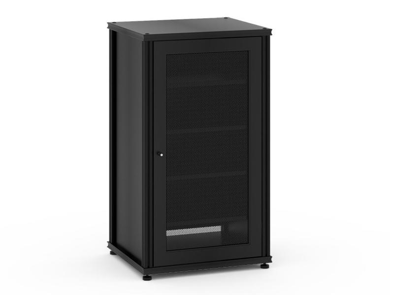 Salamander Synergy Model 402 Single-Width AV Cabinet With Black Posts - SB402B/B