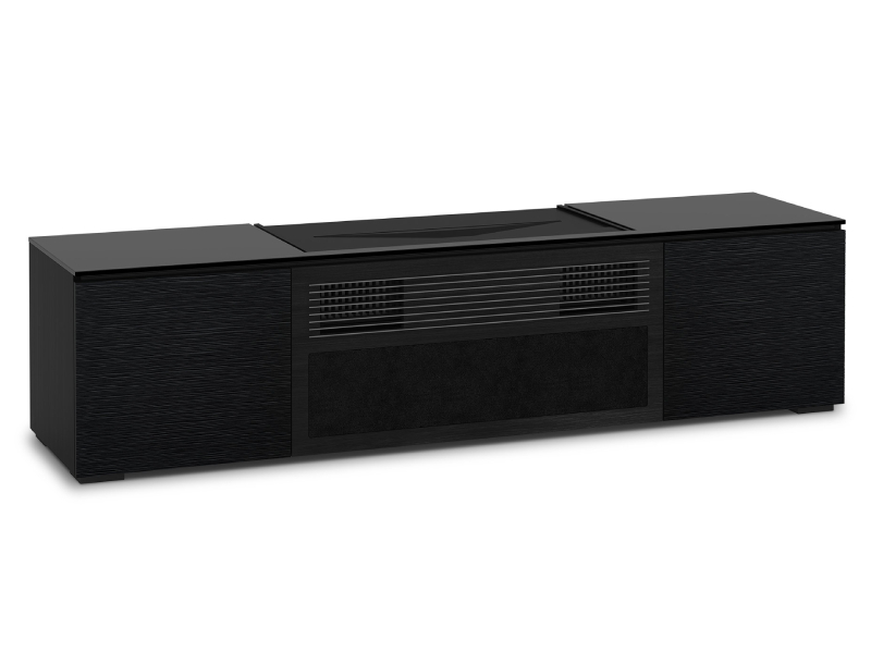 Salamander Chicago 245 Cabinet For Integrated Sony UST Projector In Black Oak - X/SNY245CH/BO