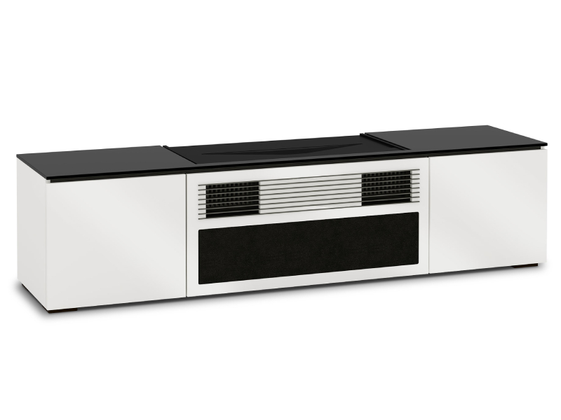 Salamander Miami 245 Cabinet For Integrated Sony UST Projector In Gloss White - X/SNY245MM/GW/BK