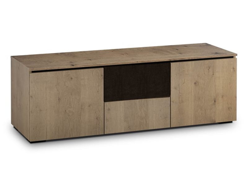 Salamander Lancaster 236 Chameleon Collection Tripple-Width AV Cabinet with Center Speaker Opening In Barnboard Oak - C/LA236/BBO