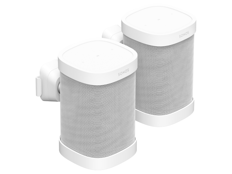 Sonos Wall Mount For Sonos One in White - Sonos One Wall Mount (Pair) (W)