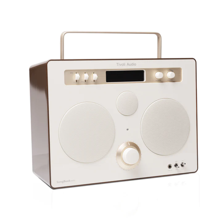 Tivoli Audio SongBook MAX Premium Bluetooth Sound System in Cream / Brown - SBMCRM