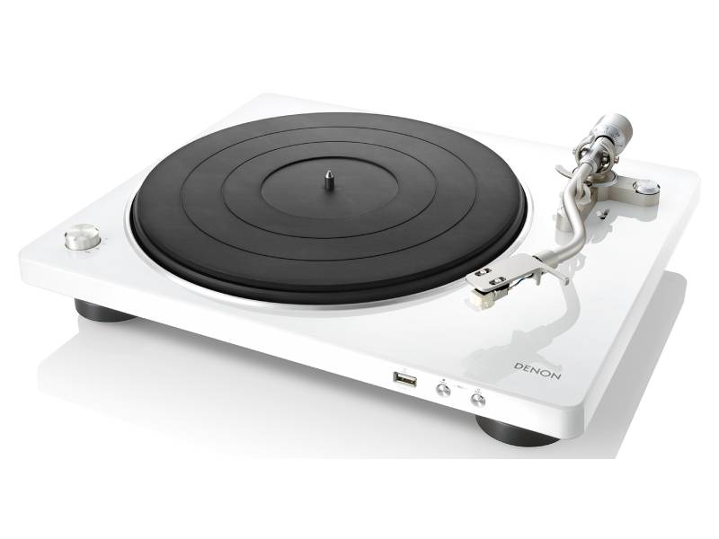Denon Hi-Fi Turntable with USB - DP450USBWTEM