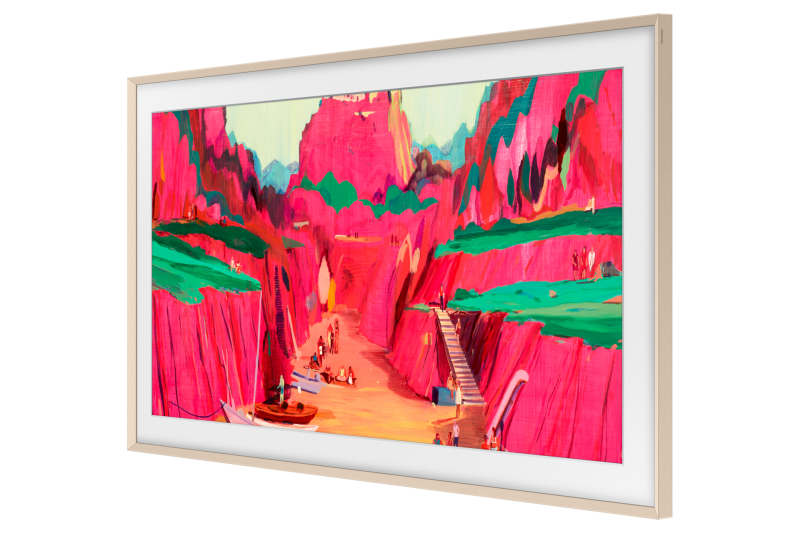 75" Samsung The Frame Customizable Bezel Sand Gold Metal -  VG-SCFF75SGMZA
