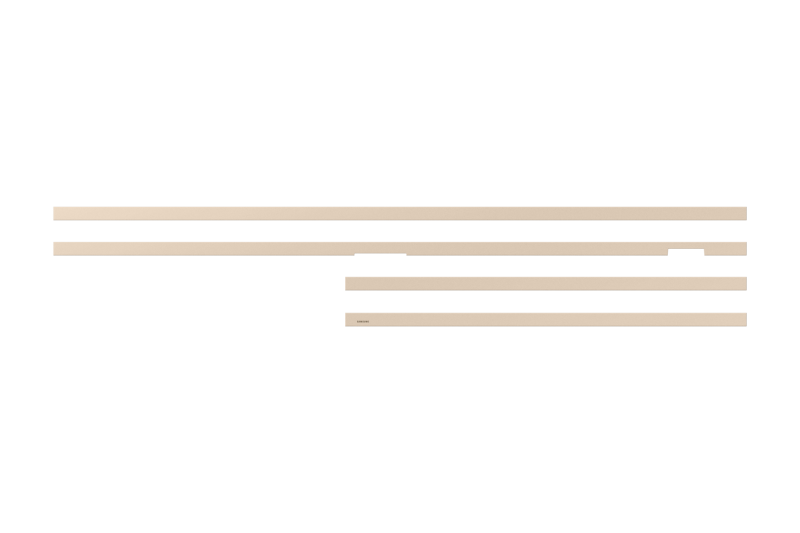 75" Samsung The Frame Customizable Bezel Sand Gold Metal -  VG-SCFF75SGMZA