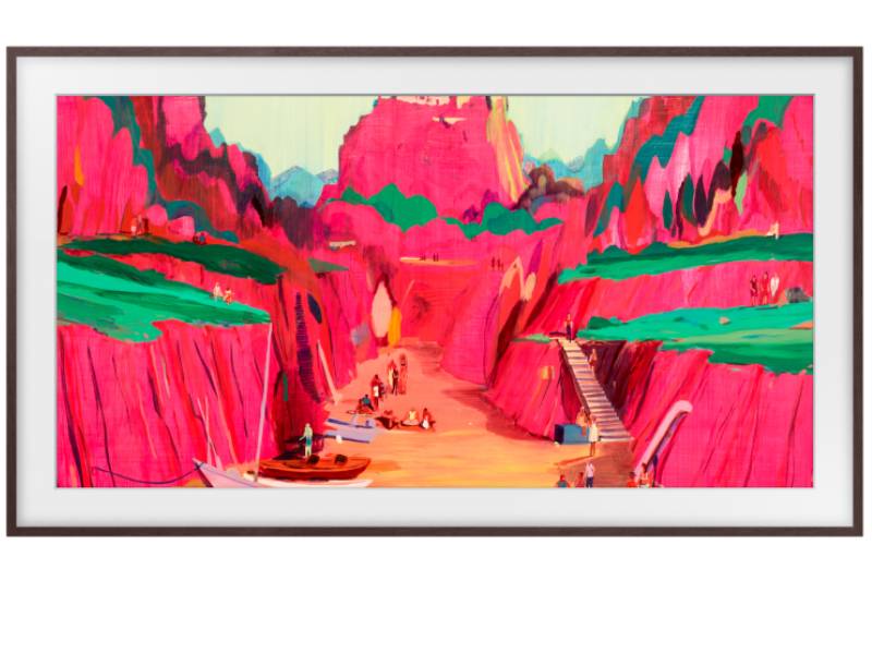 85" Samsung The Frame Customizable Bezel Modern Brown - VG-SCFF85BWBZA