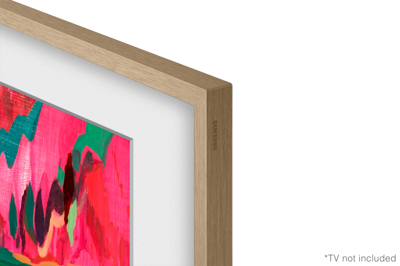 85" Samsung The Frame Customizable Bezel Modern Teak - VG-SCFF85TKBZA