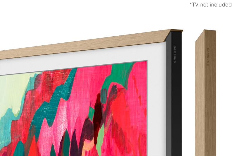 85" Samsung The Frame Customizable Bezel Modern Teak - VG-SCFF85TKBZA