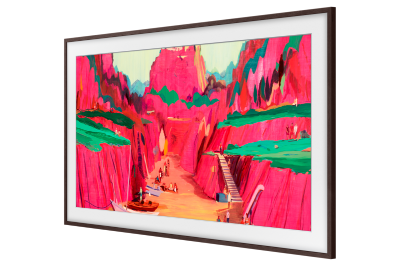 65" Samsung The Frame Customizable Bezel Modern Brown - VG-SCFF65BWBZA