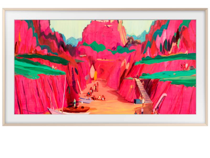 65" Samsung The Frame Customizable Bezel Sand Gold - VG-SCFF65SGMZA