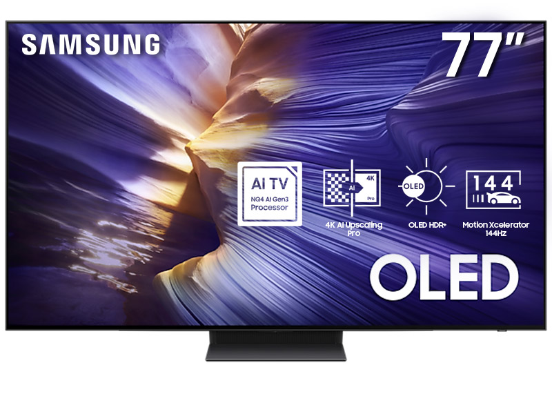 77" Samsung QN77S90FAFXZC OLED S90F 4K Vision AI Smart TV (2025)