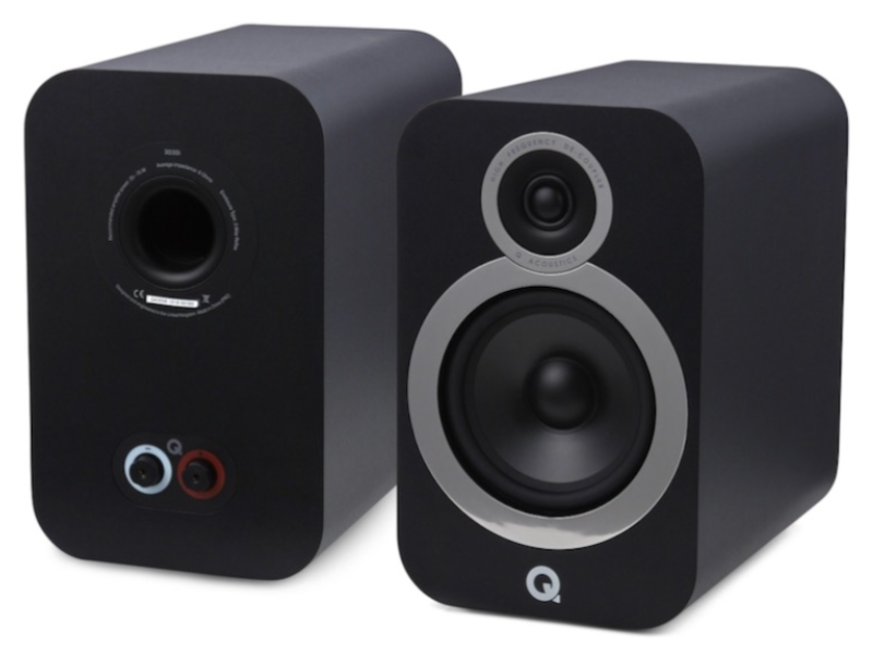 Q Acoustics 3030i Bookshelf Speakers in Carbon Black - QA3536 CB