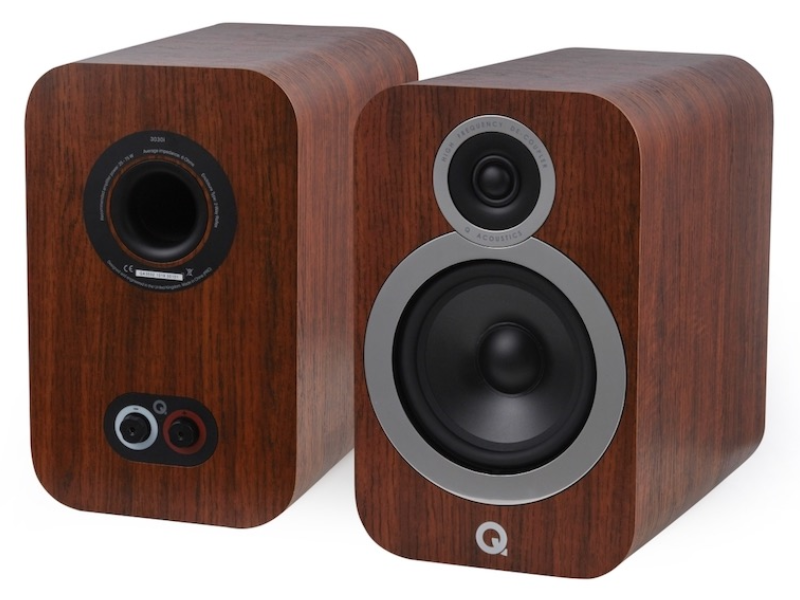 Q Acoustics 3030i Bookshelf Speakers in English Walnut - QA3532 EW