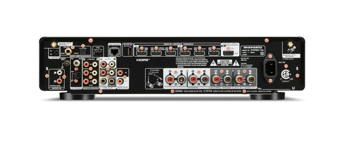 Marantz 75W Per Channel Stereo AV Receiver with 8K Video and Built-in Streaming - Stereo 70s