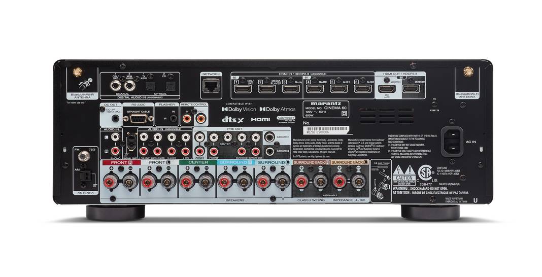 Marantz 7.2 Channel AV Receiver with 100 Watts Per Channel - CINEMA60