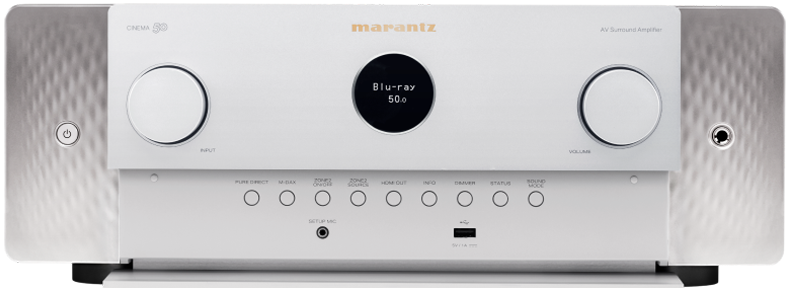Marantz 9.4 Channel AV Receiver with Dolby Atmos and HEOS Built-in Streaming in Silver Gold - Cinema 50 (SG)