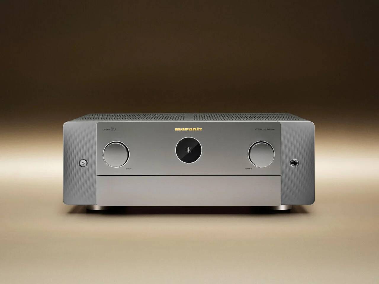 Marantz 9.4 Channel AV Receiver with Dolby Atmos and HEOS Built-in Streaming in Silver Gold - Cinema 50 (SG)