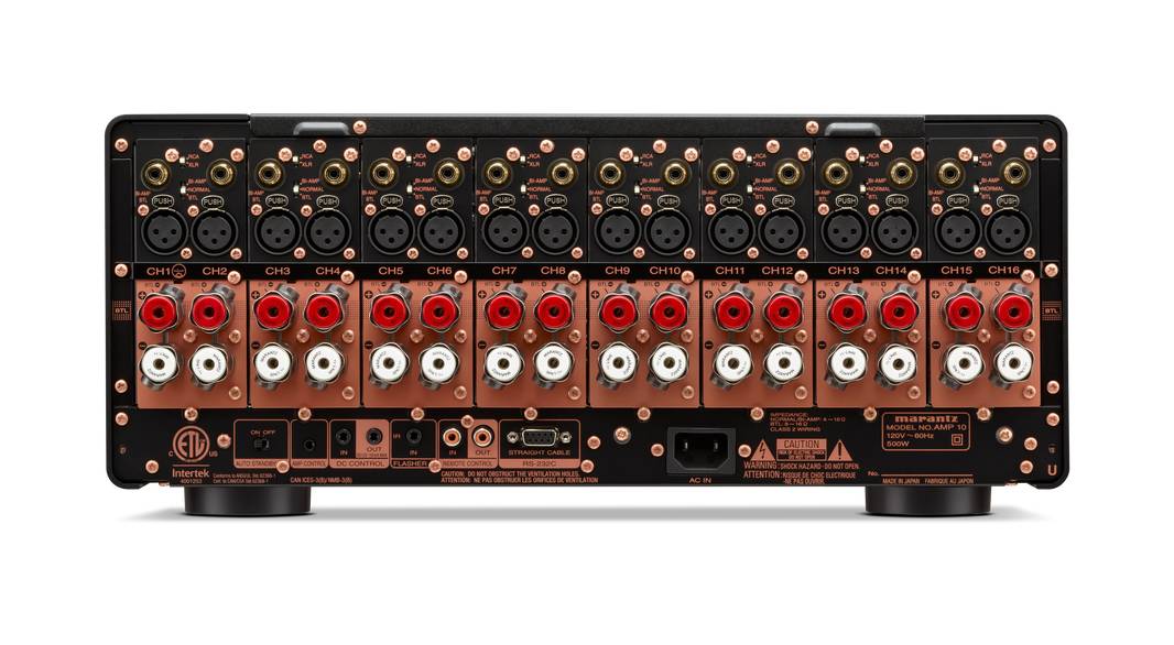 Marantz 16 Channel Amplifier with 200 Watt Per Channel in Black - AMP10