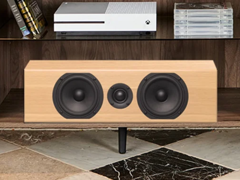 Totem Acoustic Bison 2-Way Center Speaker in White Oak - BISON CENTRE (WO)