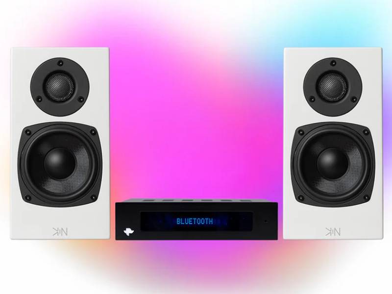 Kin By Totem Kin Amp Stereo Amplifier Kin One Bookshelf Speaker - Kin Amp+ Kin One (WB)