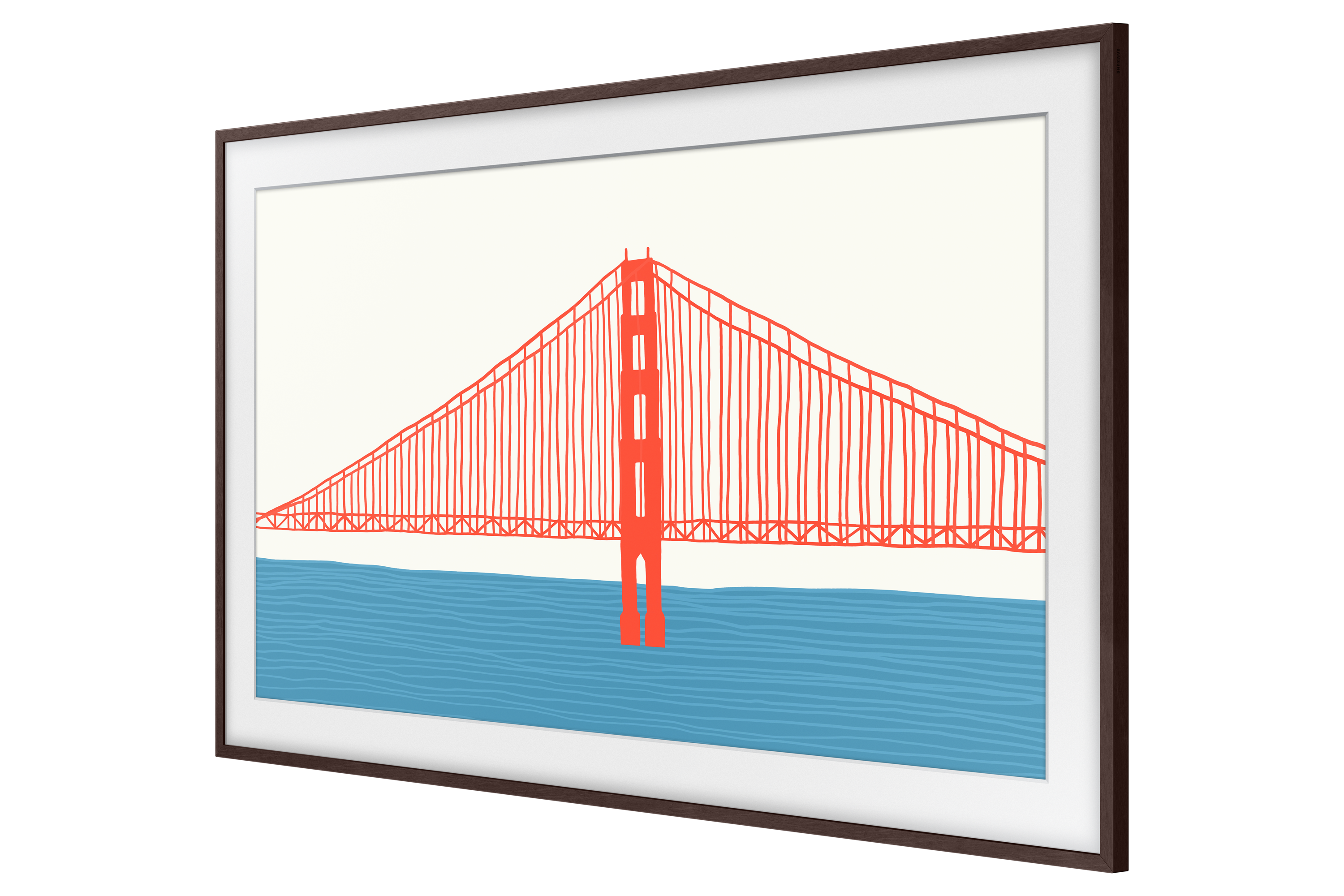 85" Samsung Customizable Bezel For The Frame TV in Brown/Modern - VG-SCFA85BWBZA